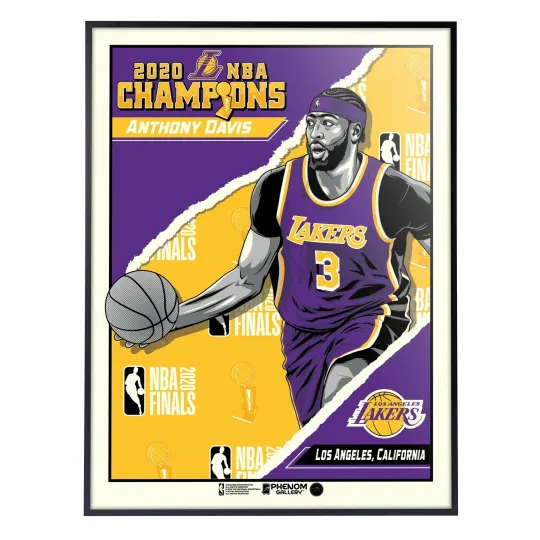 Discover Phenom Gallery Los Angeles Lakers Anthony Davis '20 Champs Poster