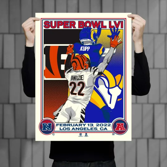 Discover Phenom Gallery Superbowl LVI Matchup Poster