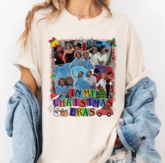 White Christmas Movie T-Shirt, Christmas Family Tee, Holiday Xmas Shirt, Sisters Christmas T-Shirt