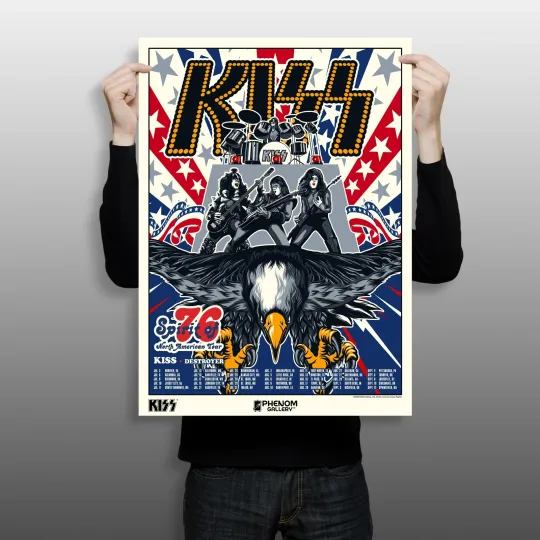 Discover KISS Spirit of '76 North American Tour Poster
