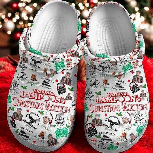 White Holiday Comedy Inspired You Serious Clark Hole Clogs, Cartoon Fan Foam Sandals, Breathable Shoes, Black Friday Xmas 2025 Gift for Boys