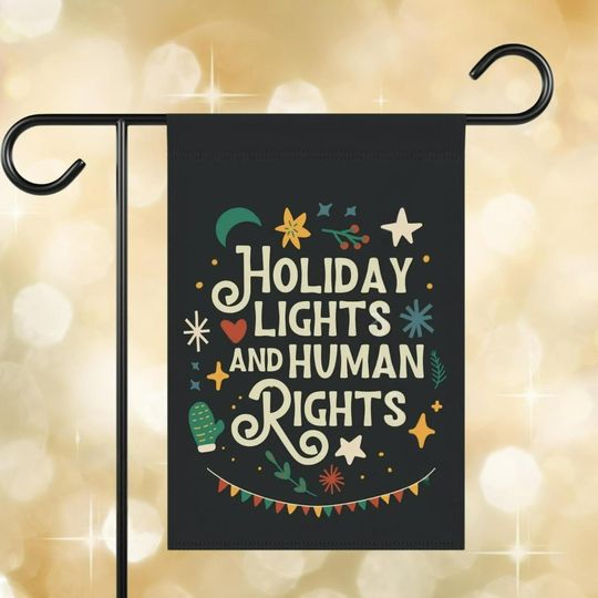Discover Holiday Lights and Human Rights Liberal Christmas Flag, Anti Trump Christmas Garden Flag, Season Xmas House Decoration, Gift For Family