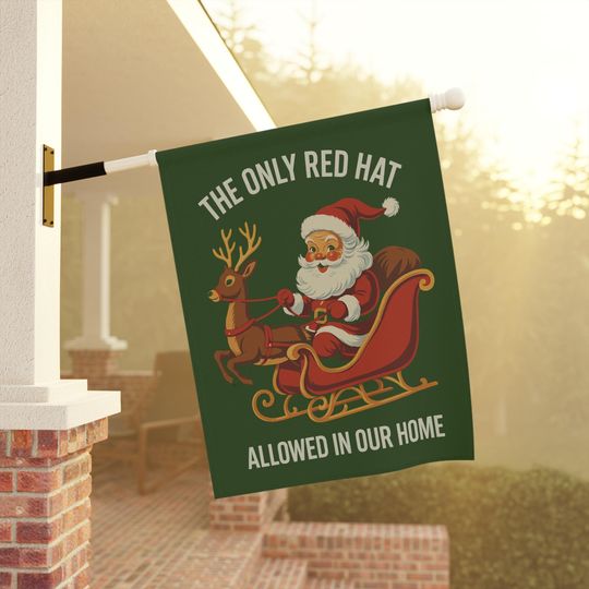 Discover Funny Anti Trump Christmas Flag Subtle Anti Trump Winter Garden Flag FDT Garden Flag Political Christmas Liberal Yard Sign Resist Fascism