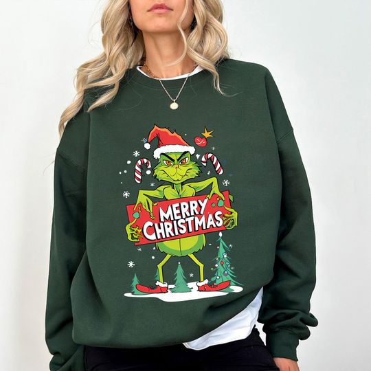 Discover Funny Character Christmas Sweatshirt for Men and Women
