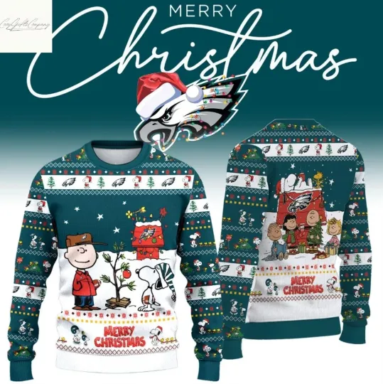 Discover Philadelphia Eagle 2025 Snoopy Christmas Ugly Sweater