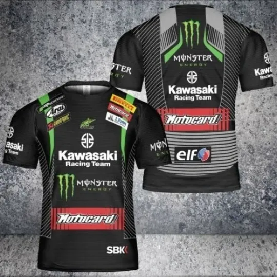 Kawasaki Racing Team 3D Full Print T-Shirt