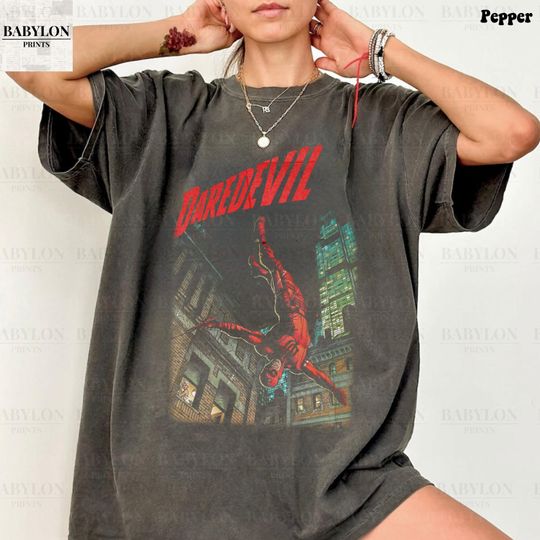 Discover Daredevil Comic T-Shirt Matt Murdock MCU Marvel Comics Retro Tee