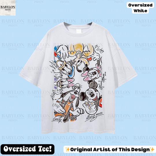 Discover Oversized Disney Mickey and Friends T Shirt: Disneyland Shirt, Mickey And Friends Shirt, Disney Vacation Tee, Walt Disney World Trip Shirt