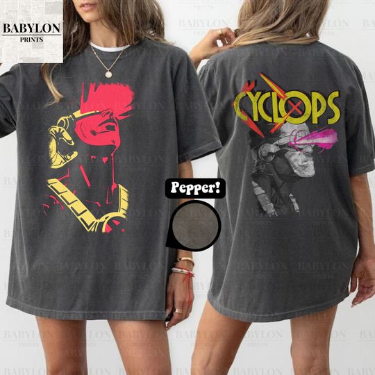 Discover Vintage X-Men Cyclops Double Sided T-Shirt, Xmen 97, Mutant Jean Grey Disney Vacation Gift