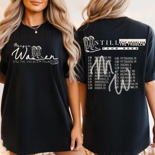 Discover 2026 Still the Problem Wallen Western T-Shirt Men’s Double Sided Country Concert Tee