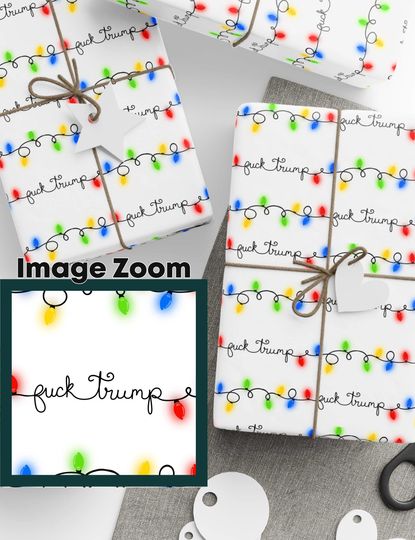Discover Funny 'Fuck Trump' Christmas Wrapping Paper: Political Gag Gift