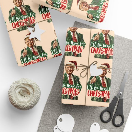 Discover Trump Christmas, Christmas Trump Gift Wrap,  Trump Wrapping Paper for Gifts, Maga Gift Wrap Christmas Trump 2024, Santa Trump Gift