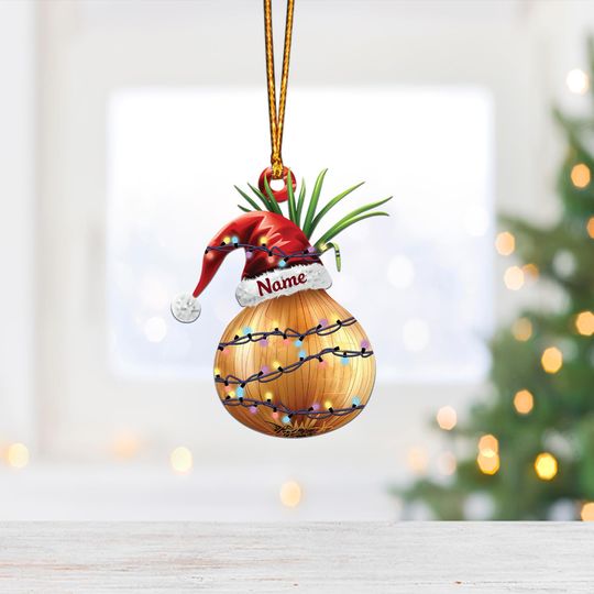 Lovely Onion Christmas Tree Ornament, Onion Flat Hanging Ornament, Onion Lovers Xmas Ornament Gift