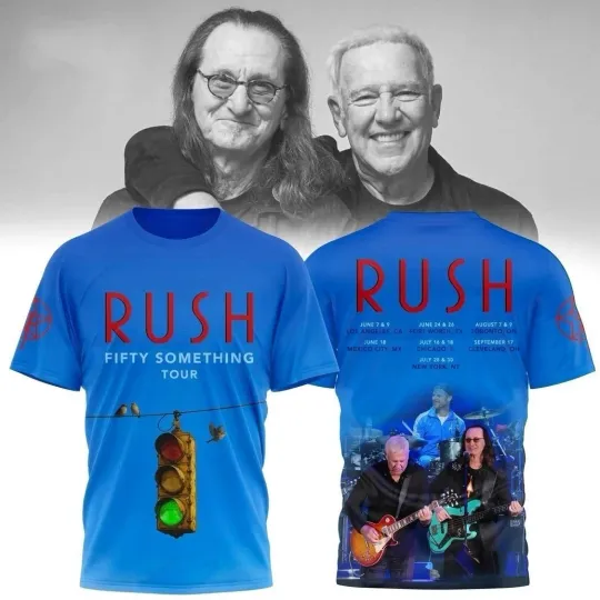 Discover Rush 2026 Fifty Something Tour 3D T-Shirt