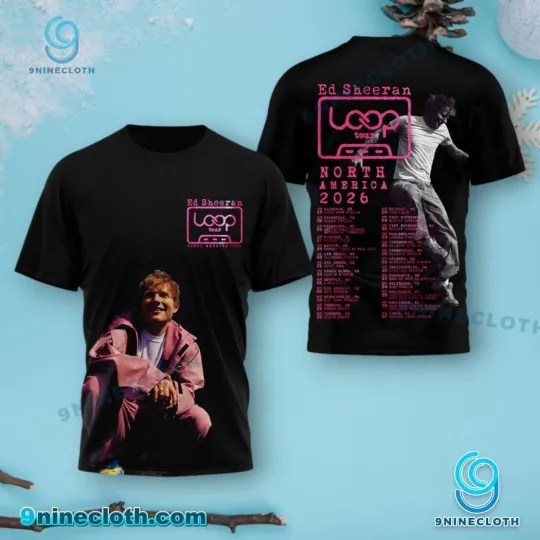 Discover Ed Shee North American 2026 Tour  3D T-Shirt