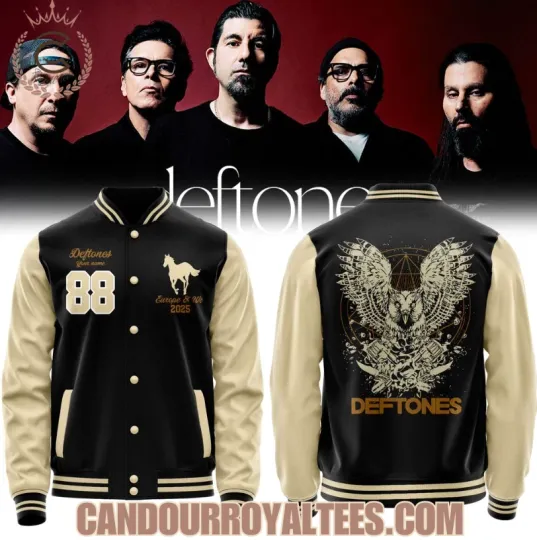 Discover Deftone Eu N Uk Tour 2026 Baseball Jacket