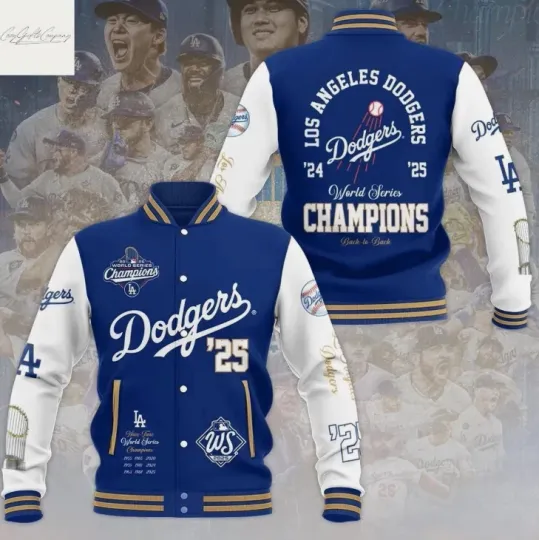 Discover Dodger Back 2 Back Champions Baseball Jacket Gift For Christmas