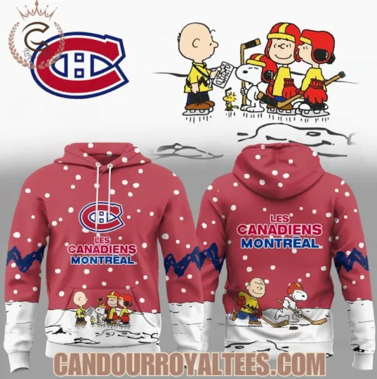 Discover Montreal Canadien X Snoopy 2025 3D Apparel Hoodie