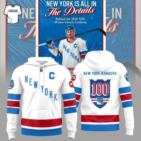 New York Rangers Classic 100 Years Special Edition Hoodie 3D
