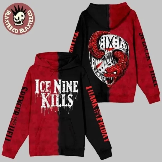 Ice Nine Celebrating 45 Years of Fear Print 3D Hoodie