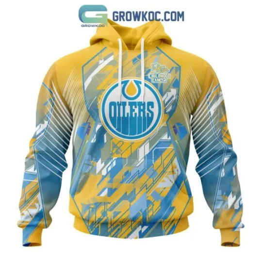 Edmonton Oiler Fearless Against Childhood Cancers 3D Hoodie