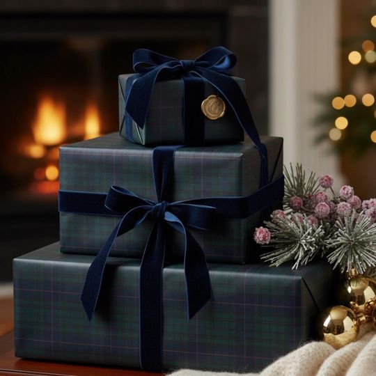 Discover Plaid Christmas Wrapping Paper, Tartan Heritage Gift Wrap