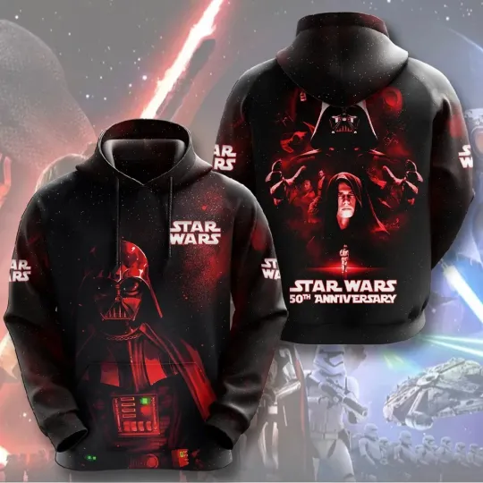 Star Wars A New Hope 50th Anniversary Darth Vader Hoodie 3D