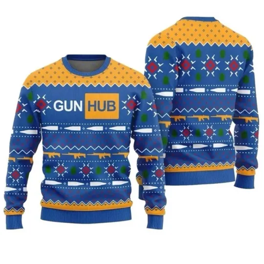 Discover Gun Hub Funny Ugly Christmas Sweater