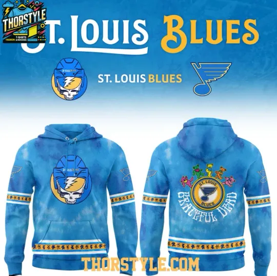 St. Louis Blue Grateful Dead 2025 Happy 60Th Anniversary 3D Hoodie