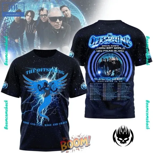 Discover The Offspring Worldwide Tour 2025 3D T Shirt Poly