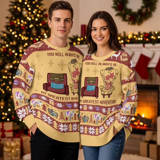 Discover Ugly Pixar Holiday Sweater, Up Movie Christmas Sweater, Funny Retro Disneyland Xmas Sweater, Family Gift for Up Fans 2025