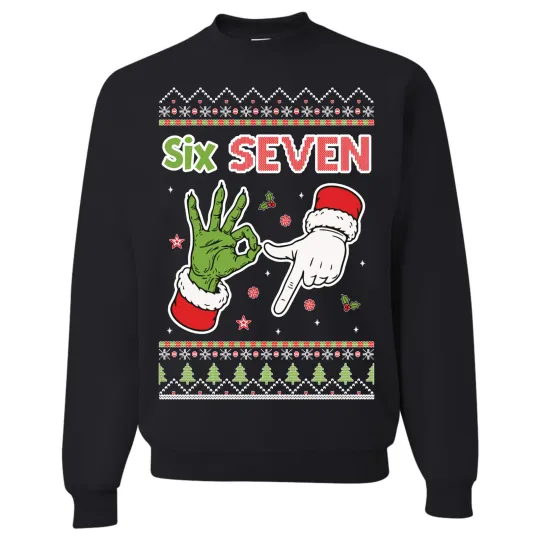 Discover Ugly Christmas Sweater | 6 7 Six Seven | Funny Xmas Sweater