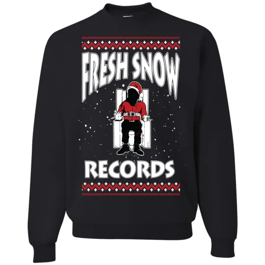 Discover Ugly Christmas Sweater - Fresh Snow Records - Funny Xmas Sweatshirt
