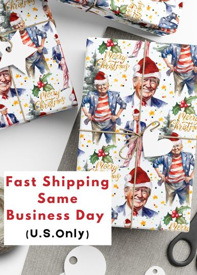 Discover President Donald Gift Wrap Papers for Holidays, President  Wrapping Paper, President Christmas Wrapping, President Donald Wrapping Paper