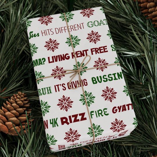Discover Funny Christmas Wrapping Paper | Teen Wrapping Paper | Funny Christmas Gift Paper | Funny Gift Wrap | Teen Gift | Christmas Gift for Teen