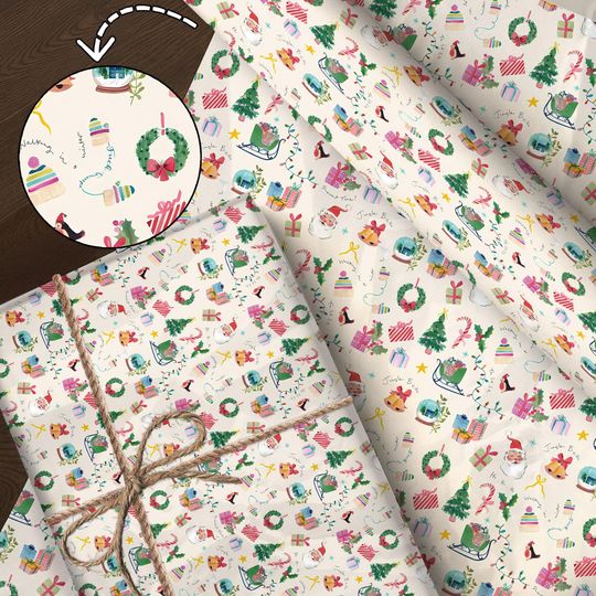 Subtle F*ck Trump Tis The Season Christmas Wrapping Paper, Funny FDT Gift Wrap Xmas, Anti Trump Maga Decor Holiday, Political Gift Idea