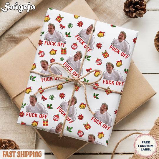 Discover Funny Gordon Ramsey Gift Wrap, Y2K Meme Funny Christmas Wrapping Paper