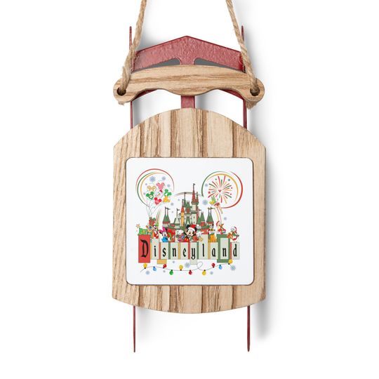 Discover Disneyland Castle Sled Ornament, Mickey Ornament, Minnie Ornament, Pluto Ornament, Goofy Ornament, Donald Duck, Daisy Duck, Disney Christmas