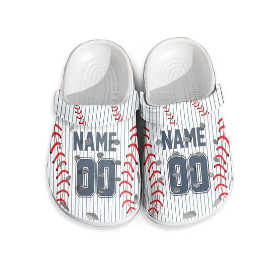 Clogs for kid's and Family, Custom name and number Baseball Clog