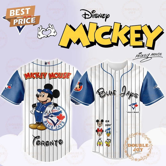 Discover Toronto Blue Jay Disney Mickey Mouse 2025 Baseball Jersey