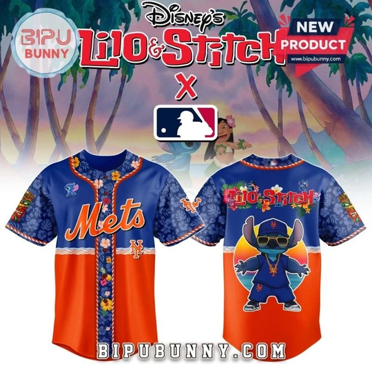 Discover New York Met x Lilo and Stitch Baseball Jersey 2025