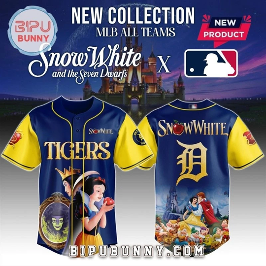 Discover Detroit Tiger x Snow White 2025 Baseball Jersey