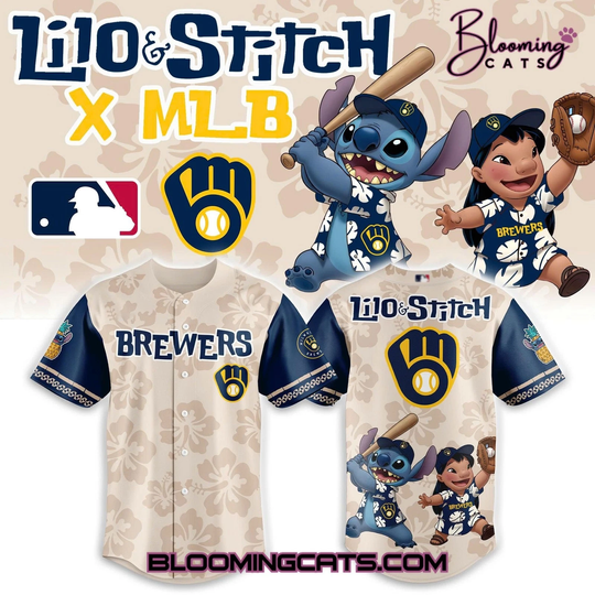 Milwaukee Brewer x Lilo n Stitch 2025 Baseball Jersey