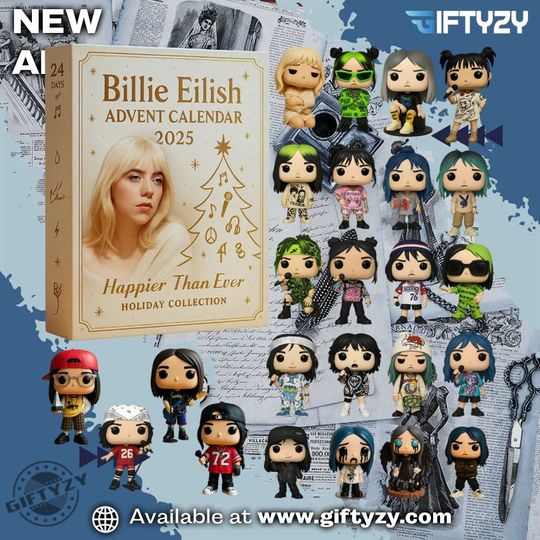 Discover Billie Eilish Singer Advent Calendar 2025 Christmas Gift