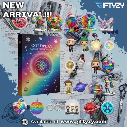 Discover Coldplay Music Advent Calendar 2025 Christmas Gift