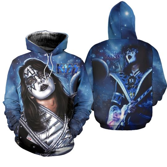 RIP Ace Frehley Spave Ace Kisses Band 3D AOP Hoodie Gift For Fan