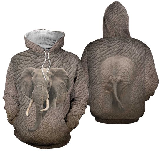 Unisex Novelty Amazing Elephant Hoodie, Elephant Lover Gift, Animal Lover Hoodie, Elephant Lover Sweater, Elephant Gift