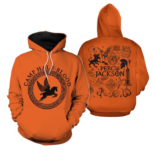 Camp Halfblood 3D Full Over Print Hoodie, Camp Half Blood Costume Sweatshirt