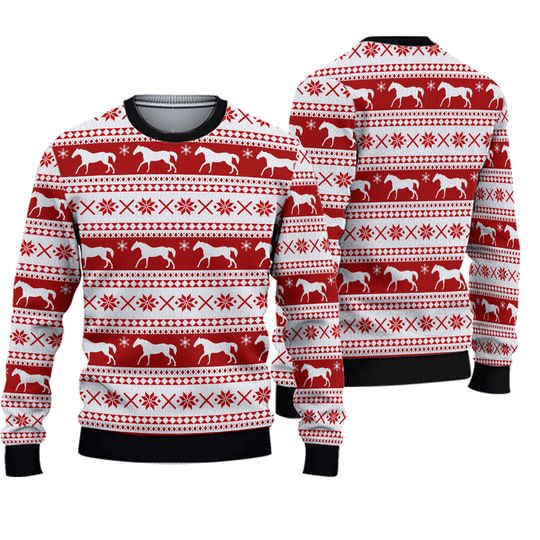 Amazing Horse Ugly Christmas Sweater, Ugly Sweater, Christmas Sweaters