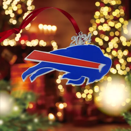 Discover 3D Printed Football Ornament with 2025 charm - Perfect Xmas gift.